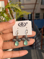 Clover Stone Drop Earrings