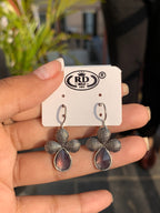 Clover Stone Drop Earrings