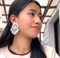 Elegant Mirror Pearl Jhumka