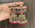 Royal Peacock Kundan Jhumka