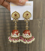 Blush Kundan Jhumka