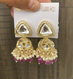 Classic Kundan Pearl Jhumka