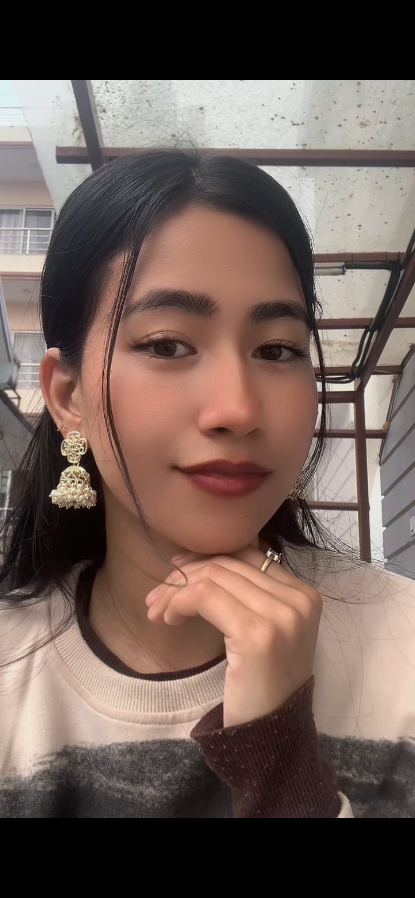 Filigree Dome Pearl Jhumka