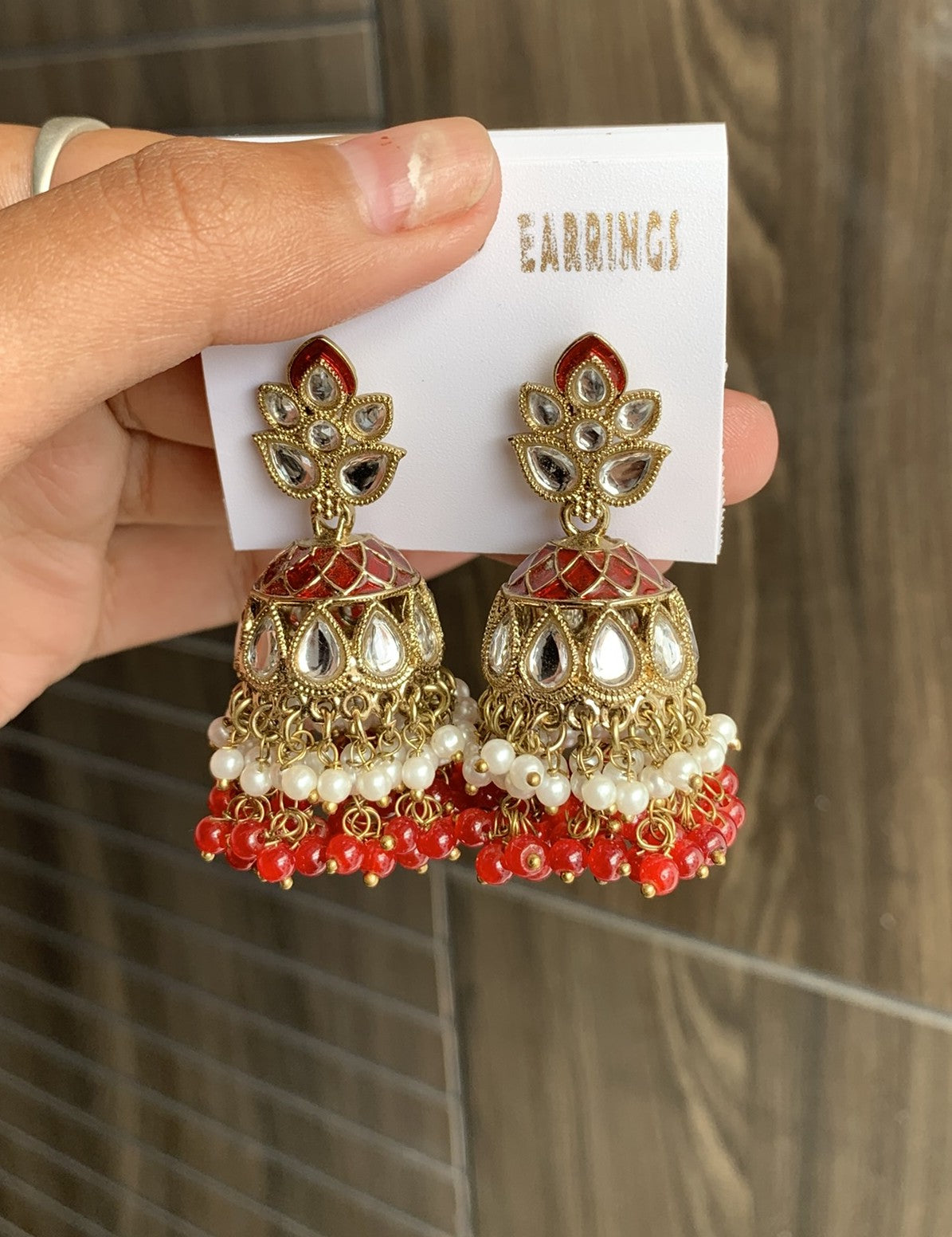 Stone Stud Festive Jhumka