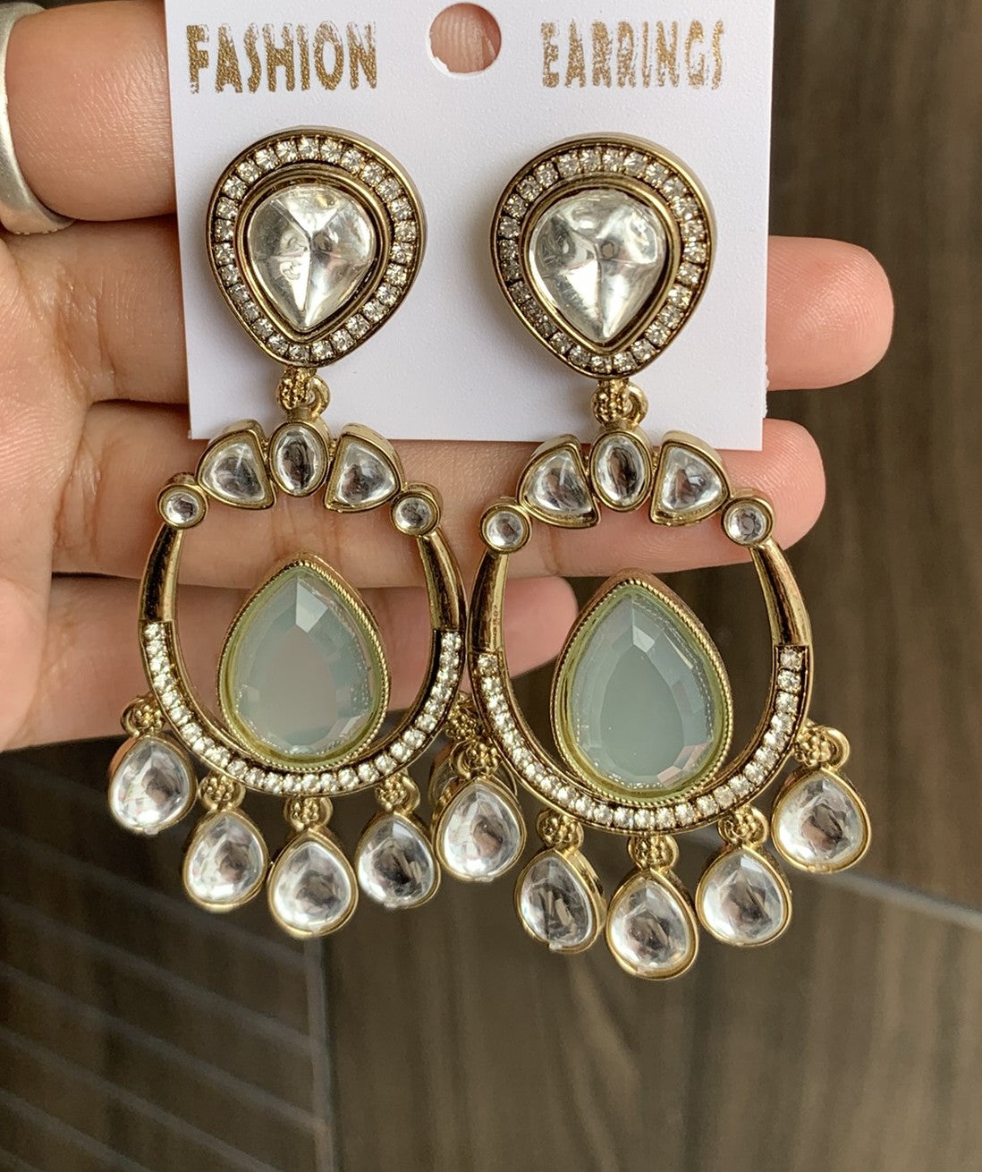 Peacock Motif Heritage Earrings