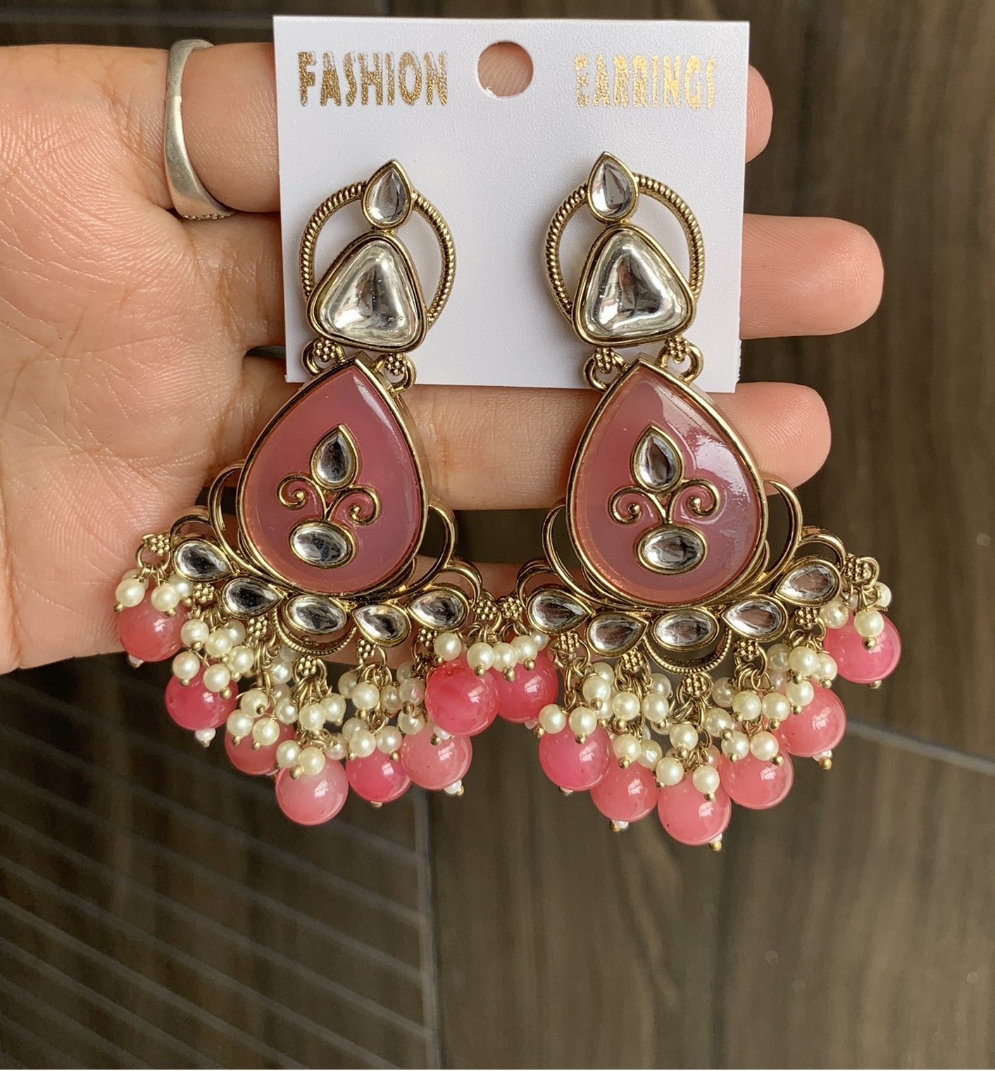 Regal Drop Kundan Earrings