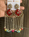 Heritage Pearl Fringe Chandbali