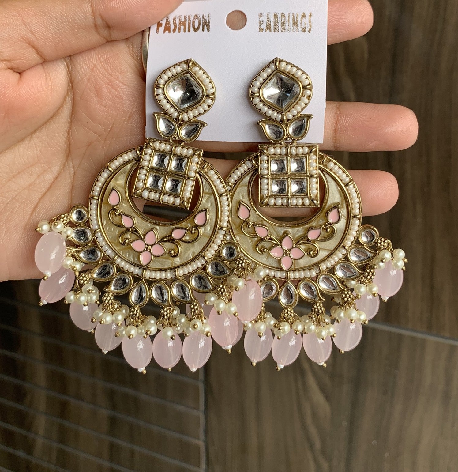 Royal Crescent Kundan Earrings