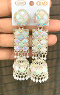 Iridescent Mirror Jhumka