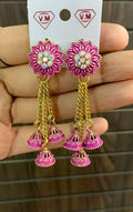 Floral Multi-Jhumka Chain