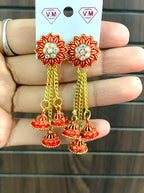 Floral Multi-Jhumka Chain