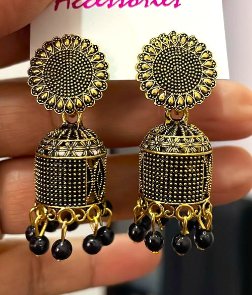 Antique Floral Dome Jhumka
