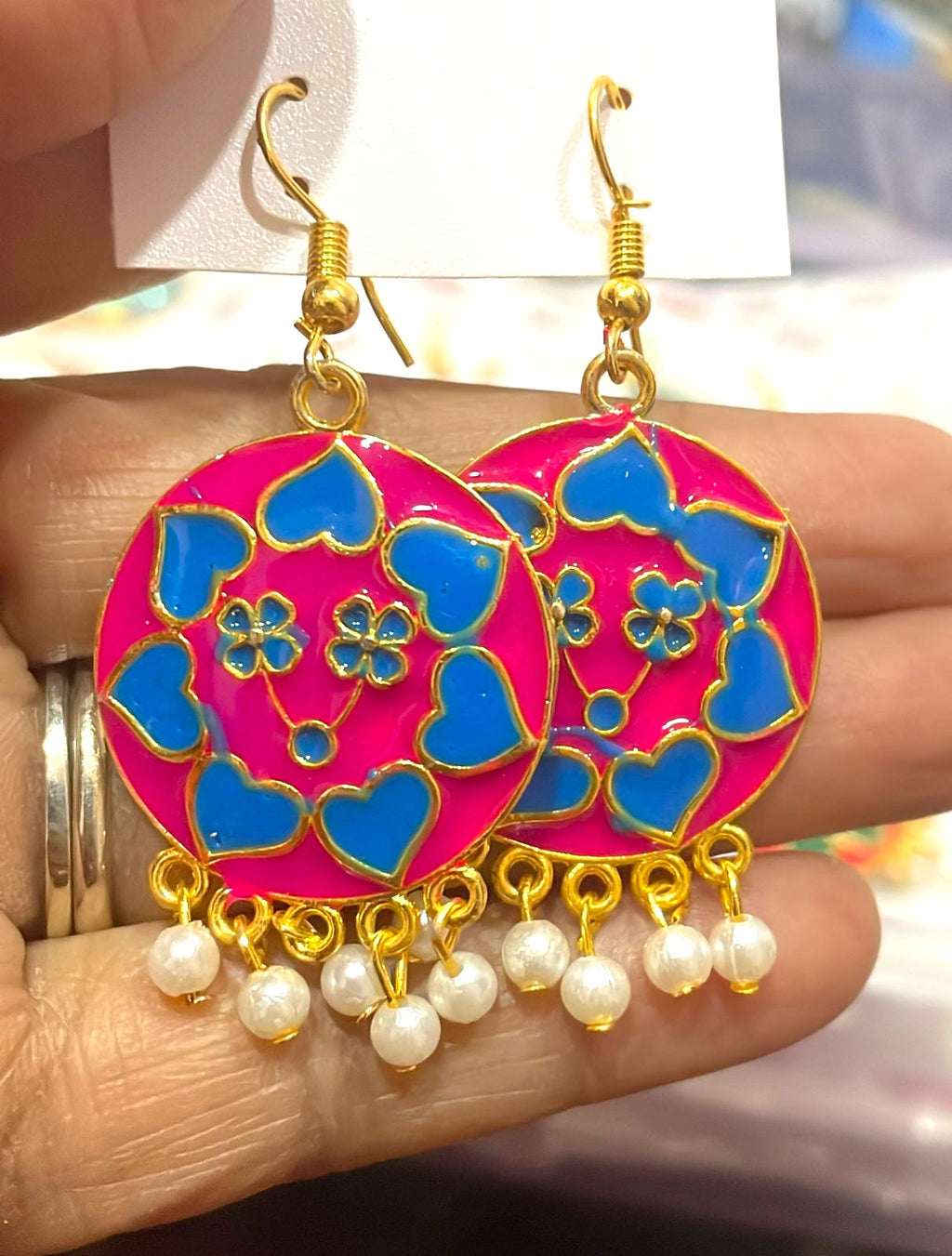 Heart Motif Enamel Drop