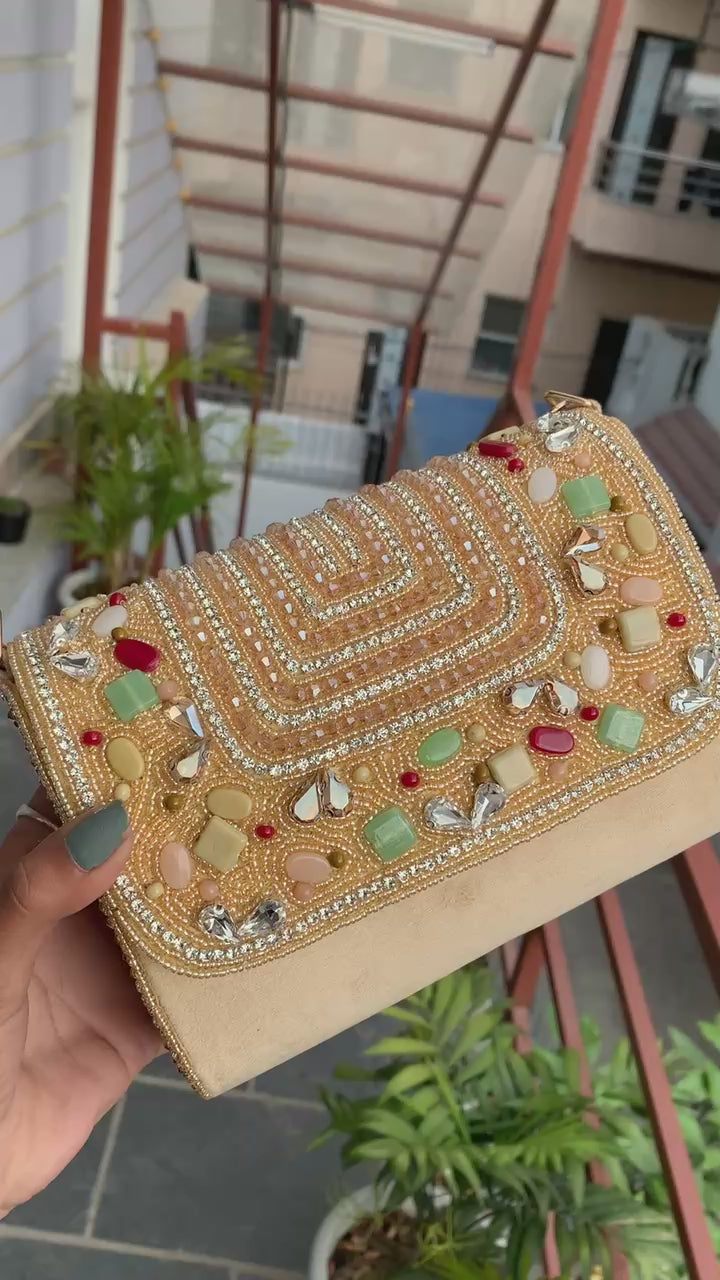 Pastel Gemstone Party Clutch