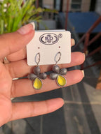 Clover Stone Drop Earrings
