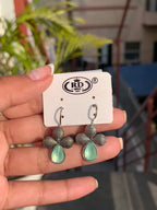 Clover Stone Drop Earrings