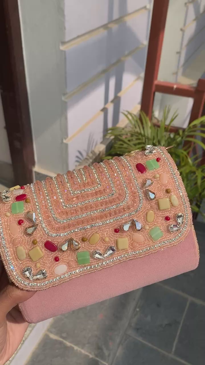 Pastel Gemstone Party Clutch