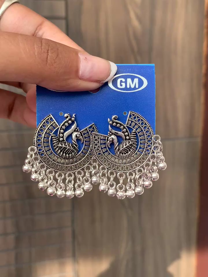Floral Stud Jhumka Earrings