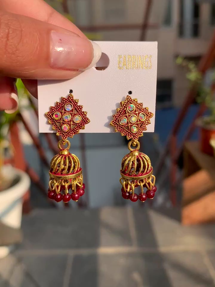 Classic Temple Jhumka