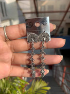 Peacock Motif Dangling Earrings