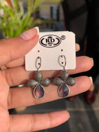 Clover Stone Drop Earrings