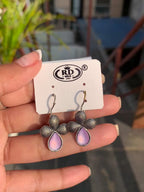 Clover Stone Drop Earrings